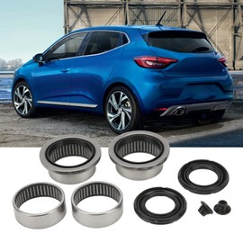 Rear Axle Carrier Repair Kit, 8 Pieces Repair Kit Rear Axle Bushings 5131A6 Replacement Alloy Steel for Peugeot 206, 47 mm Shaft, Bearing Shells and Bushings