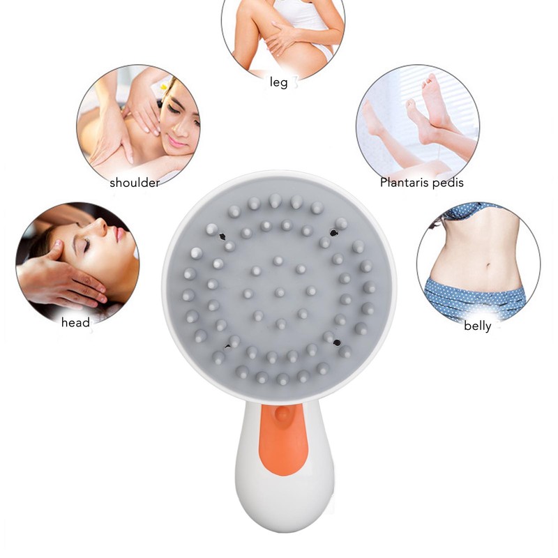 Electric Scalp Massage Brush Kneading Waterproof Rechargeable Multi Functional Vibration
