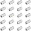 20 PCS Long Rod Nuts,Hex Coupling Nuts Fasteners,Hex & Machine