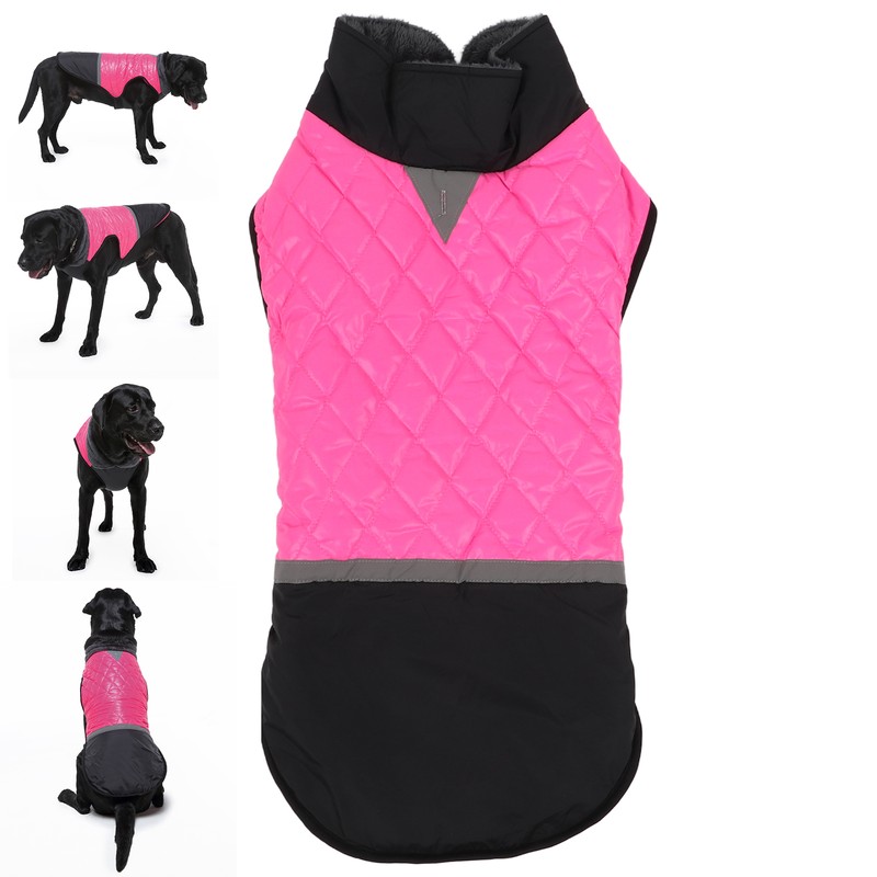 Dog Cold Weather Coat Reflective Waterproof Windproof Pet Warm Jacket