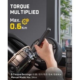 Fanttik E2 Ultra Mini Electric Screwdriver, Cordless Screwdriver, Max 0.6N.m, 50 Magnetic Bits, 5/32'' Hex, Magnetic Storage, Repair Tool for Electronics, Camera, Laptop, and PC Build (Grey)