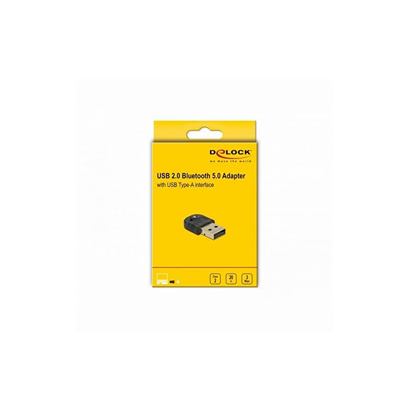 Delock USB 2.0 Bluetooth 5.0 Mini Adapter, 61012