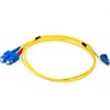 Monoprice 106262 1-Meter LC/SC Single Mode Duplex Fiber Optic Cable,