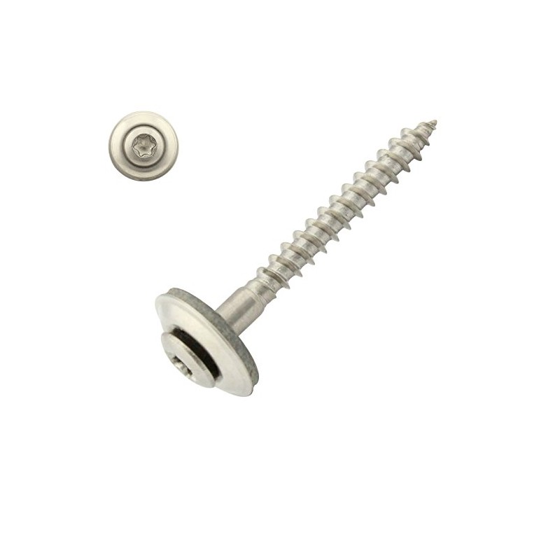 SC-Normteile Pack of 100 Spengler Screws with Sealing Washer 15