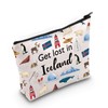 MNIGIU Iceland Travel Gift Get Lost in Iceland Cosmetic Bag