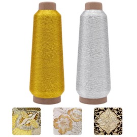 Metallisches Maschinenstickgarn-Set, 3250 m, jede Spule für computergesteuerte Stickerei und dekorative Näharbeiten