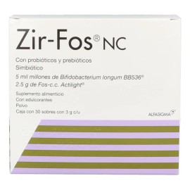 Zir-fos Suplemento Alimenticio 30 Sobres Con 3 G De Polvo Ca Sin Sabor