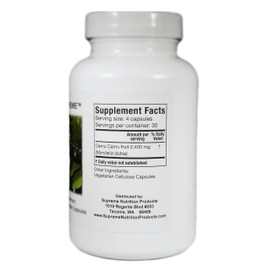 Supreme Nutrition Camu Supreme, 120 Pure Camu Camu Fruit Vegetarian Capsules (Pack of 2)