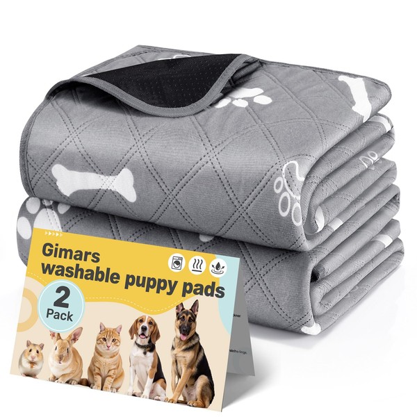 Gimars Washable Puppy Pads - Reusable Dog Training Pads, Pack