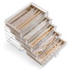 YUFONG Necklace Holder Organizer, Dustproof Necklace Box Velvet Necklace Organizer