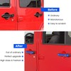 E-cowlboy Grab Handle Inserts Cover+Push Button Knobs Cover Trim for