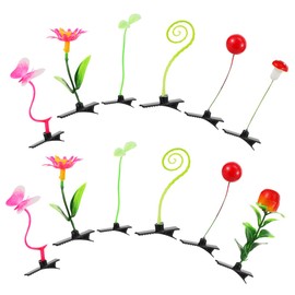 Totority 12pcs Decorative Simulated Plant Hair Clips Stylish Hair Accessories for Unique Hairpins to Elevate Your Look Durable Versatile Hairpins for Creative Hairstyles