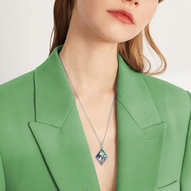 Mountain Necklace 925 Sterling Silver Cactus Sun Mountain Range Pendant Necklace Nature Mountain Jewelry Gifts for Women Girls Men Hikers Campers Climbers Nature Lovers