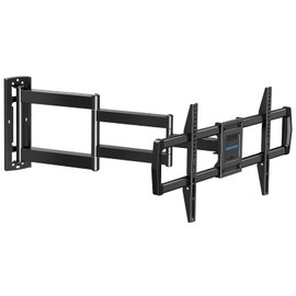 MOUNTUP Full Motion TV Wall Mount with 30” Extension & Tilt & Swivel for Most 42-75 Inch TVs, Long Arm TV Mount Corner Bracket Articulating Arm Mount, Max VESA 600x400mm and Up to 99 lbs, MU0057-L