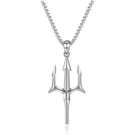 Necklace Pendant Jewellery Trident Pendant Necklace Simple Exquisite High Sense Charm Jewellery Casual Party Gift