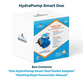 Watershed Innovations HydraPump Smart Duo - Submersible Water Pump - Smart Pump - Portable Electric Pump - HydraDetect Technology for Automatic Operation