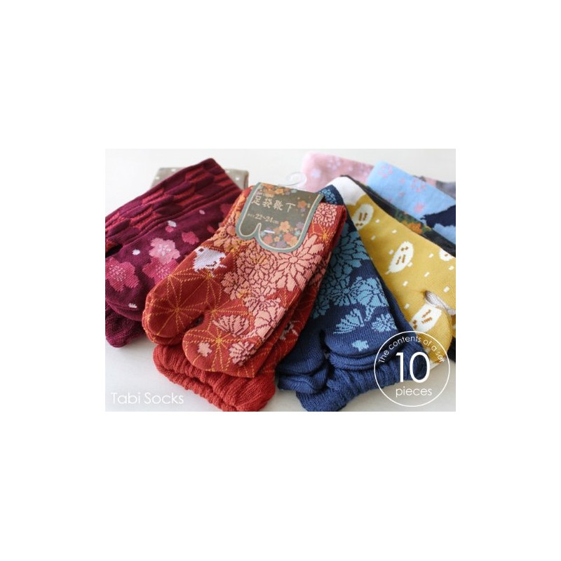 Box408 Women's Socks, Set of 10, Modern Japanese Series Socks,