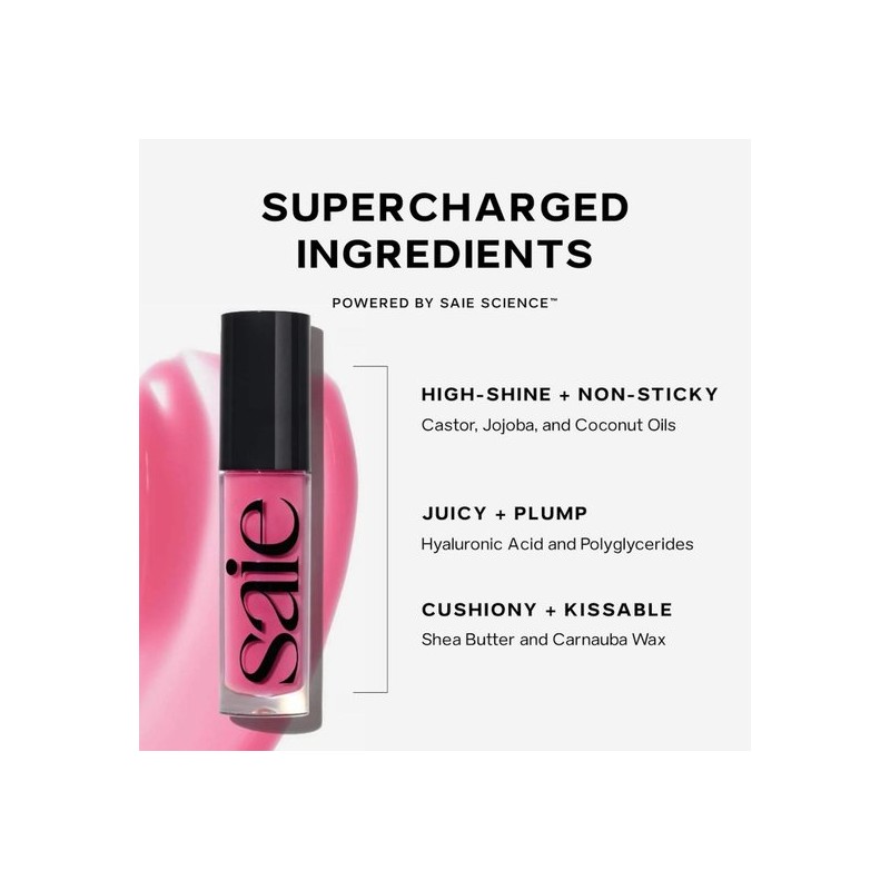 Saie Glossybounce™ High-Shine Hydrating Lip Gloss Oil 0.17 oz/5 mL