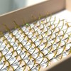 Glitter Lashes Extensions Golden Colored Spike Eyelash Extension Colorful Lash