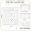 KONVINIT Pocket Calendar 2025-2026, Moon Phase Monthly Planner 3.5”×6.5” -