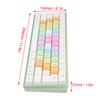61 Keys Mechanical Keyboard RGB Backlight Colorful Keycaps Mini Wired