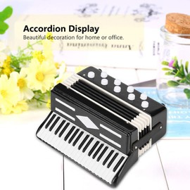 HEEPDD Miniature Accordion Model Display Mini Musical Instruments Decoration with Packaging Box for Home Office Desktop Decorative Accessories