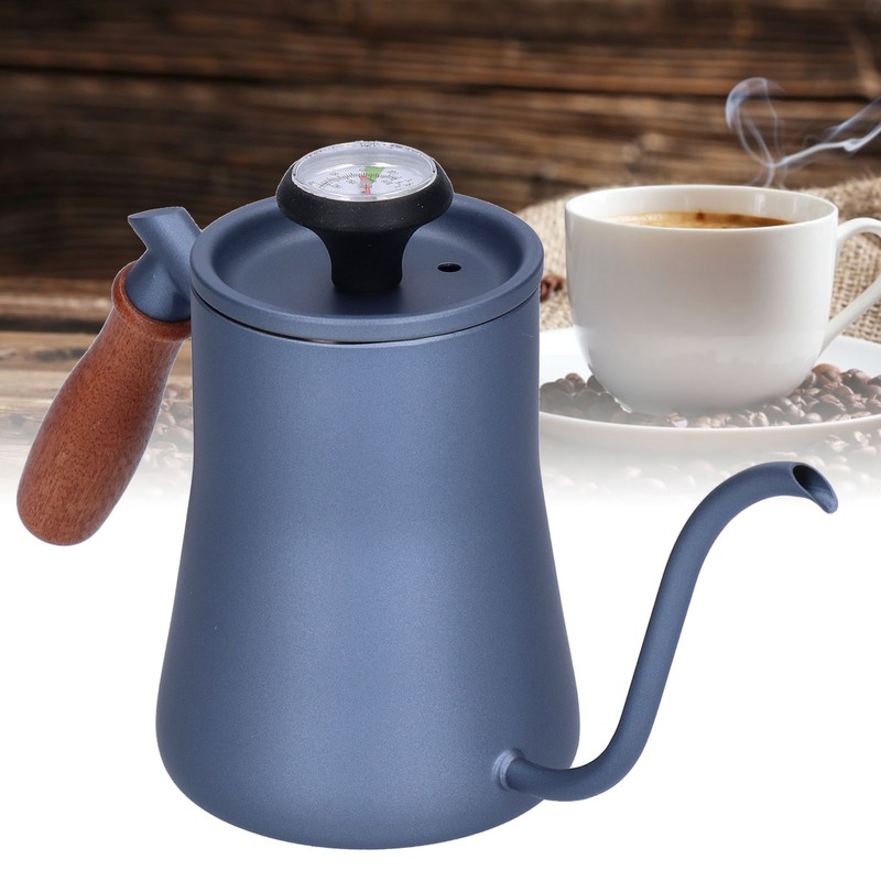 550ml Gooseneck Coffee Kettle Pour Over Coffee Maker with Thermometer