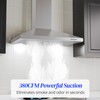 FIREGAS Range Hood 30 inch, Wall Mount Range Hood with