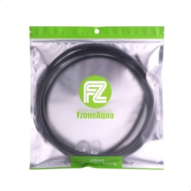 FZONE 16 feet Aquarium Co2 Proof Tubing 3/16'' ID Black Food Grade Air Line Tubing