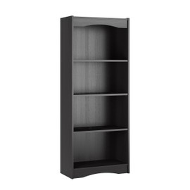 CorLiving Hawthorn 60" Tall Bookcase in Midnight Black