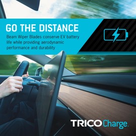 TRICO Charge 24" + 16" Super Premium EV Automotive Replacement Windshield Wiper Blades for Electric Car (Set of 2), All-Weather Beam Wiper Blades for Select 22-24 Kia EV6 Vehicle Models