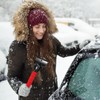 Yuqilin Pack of 2 Ice Scraper Car, Black/Red Windscreen Scratcher,