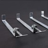 Micro Traders 4Pcs Profile Bricklaying Clamp, 12 Inch Galvanized Steel