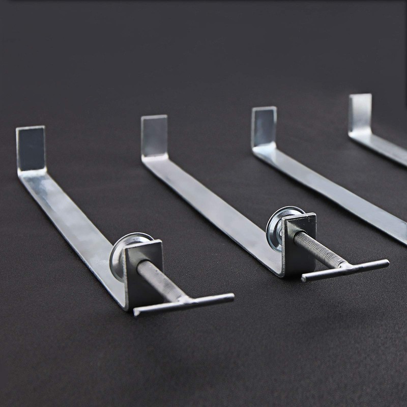 Micro Traders 4Pcs Profile Bricklaying Clamp, 12 Inch Galvanized Steel
