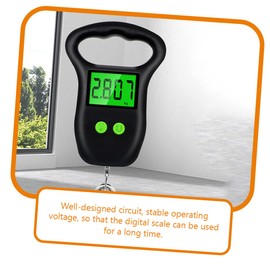 BESPORTBLE 2pcs Small Fish Scale Lightweight Portable Luggage Scale with Hook Electronic Scale for Travel Hangers Camping