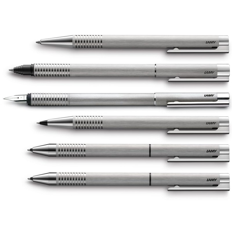 Lamy Logo Set Brushed Ballpoint Pen 206 Including Large Refill