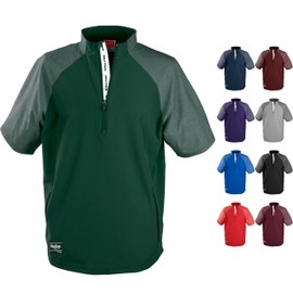 Rawlings | COLORSYNC Short Sleeve Cage Jacket | Youth Large | Dark Green