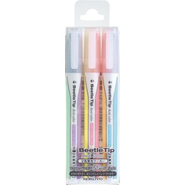 Kokuyo Beetle Tip Dual Color Highlighter, (PM-L313-3S) by Kokuyo