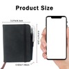 sesameless Pocket Notebook, A7 PU Leather Cover Small Pocket Notebook