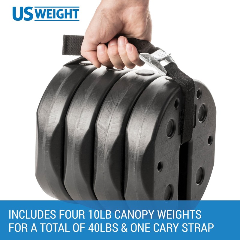 US Weight 40 Pound Canopy Weight Set of 4 and