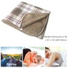 Rexmore Flannel Wearable Blanket Poncho, Classic Plaid Lap Blanket Throw