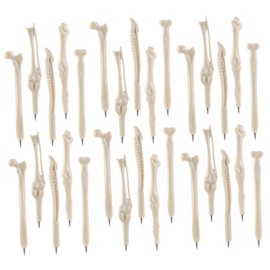 Operitacx 30pcs Bone Ballpoint Pen Unique Bone Pens Prop Highlighters Decor Bones Jotter Party Writing Pens Pen Skeleton Stereoscopic Skeleton Pens Pastel Highlighter Stickers Basket Abs