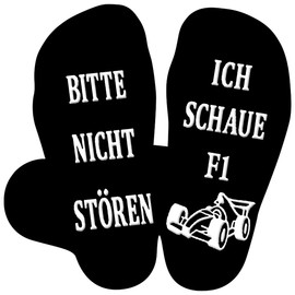 Racing Car / Sports Car Novelty Socks, F1 Fun Socks Gifts for Men, Birthday Gift, Christmas Gifts, Racing Fan Gifts Socks, Please Do Not Disturb, I Look F1