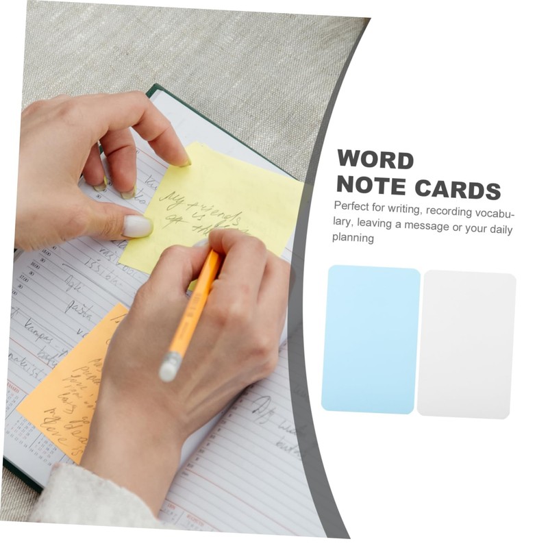 Ciieeo 200sheets Blank Cards Portable Paperboard Memo Cards for Home