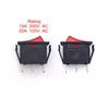 JZK 5pcs ON OFF Rocker Switch 15A 250V 20A 125V