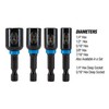 Spyder 4-Piece Magnetic Impact Nut Driver Set (1/4, 5/16, 3/8,