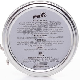 PIELUX | Grasa Crema Café 85 GR | Nutre, Protege | Abrillanta tu calzado de piel | Zapatos | Grasa para zapatos