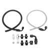 6AN Power Steering Pump Hose Kit 25Inch Leak-Proof High/Low Pressure