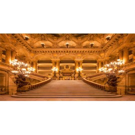 Leowefowa 20X10FT Luxurious Palace Backdrop Old Church European Golden Castle Backdrops for Photography Chandelier Staircase Interior Vinyl Photo Background Girls Lover Wedding Ceremony Studio Props