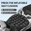 JFT Inflatable Motorcycle Seat Cushion with Built-in Pump, Non-Slip Air